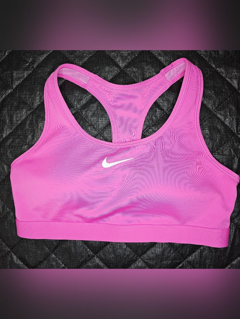 Nike Women's Pink Racerback Sports Bra Size M